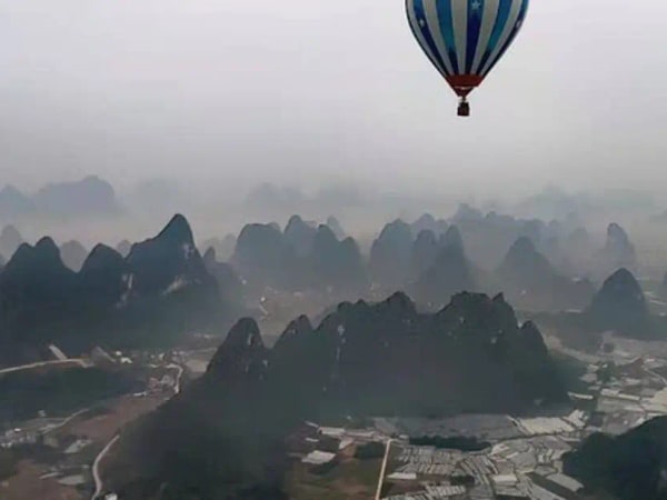 Half-Day Yangshuo Hot Air Ballooning Sunrise Private Tour